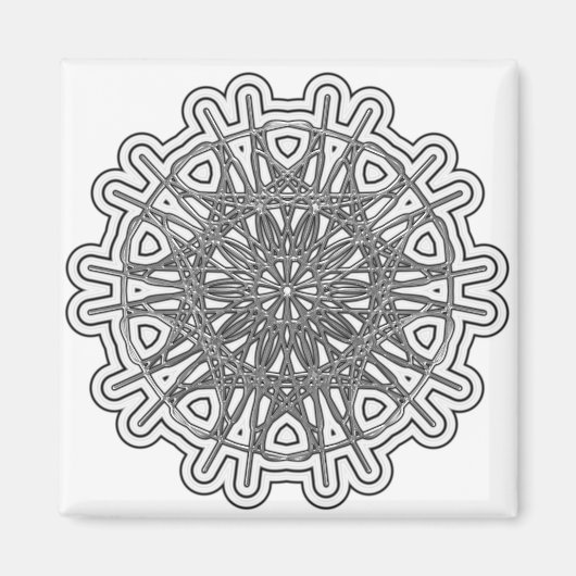Ultra Cool Mandala Design #1 Magneet (Voorkant)