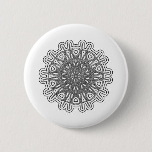 Ultra Cool Mandala Design #1 Ronde Button 5,7 Cm