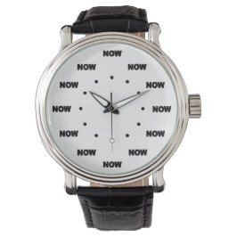Ultra cool "NOW" (witte achtergrond) #5 Horloge