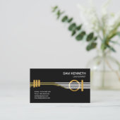 Ultra Creative Futuristic gitarist Musicus Visitekaartje (Staand voorkant)