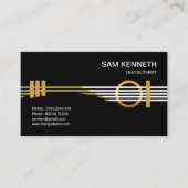 Ultra Creative Futuristic gitarist Musicus Visitekaartje (Voorkant)