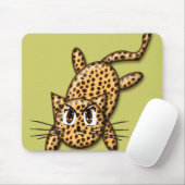 Ultra Cute Anime Leopard Kat Muismat (Met muis)