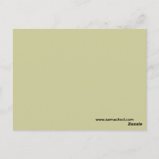 Ultra cute anime luipaard kitty briefkaart (Achterkant)