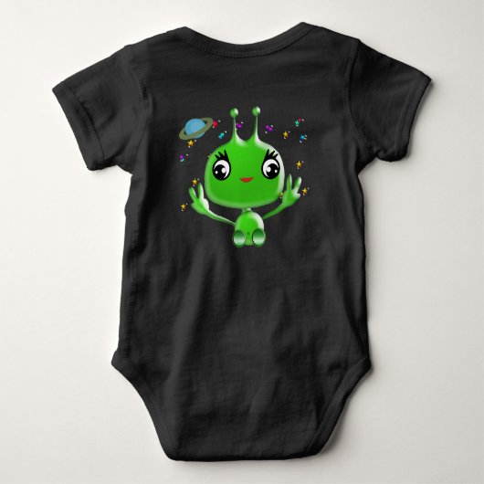 Ultra Cute Baby Alien Romper (Achterkant)
