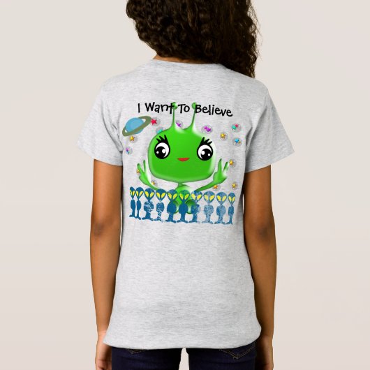 Ultra Cute Baby Alien T-shirt (Achterkant)