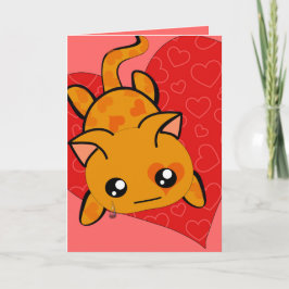 Ultra Cute Kawaii.. het spijt me dat Kitty Cat met Feestdagen Kaart