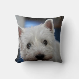 Ultra Cute Pestie Westie White Terrier Kussen