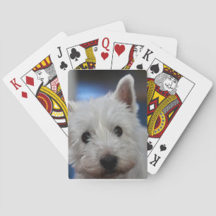 Ultra Cute Pestie Westie White Terrier Pokerkaarten