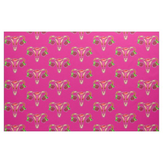 Ultra Cute Uterus Stof (Fat Quarter)