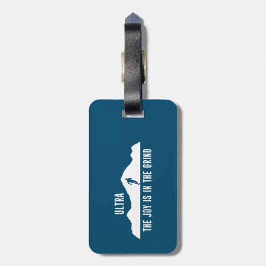 Ultra, de vreugde zit in de rand bagagelabel (Achterkant verticaal)