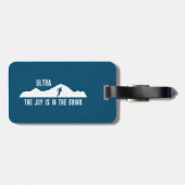 Ultra, de vreugde zit in de rand bagagelabel (Achterkant horizontaal)