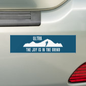 Ultra, de vreugde zit in de rand bumpersticker (Op auto)