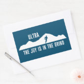 Ultra, de vreugde zit in de rand rechthoekige sticker (Envelop)