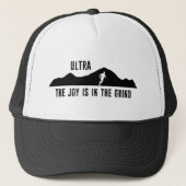 Ultra, de vreugde zit in de rand trucker pet (Voorkant)