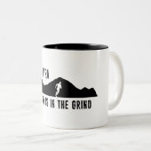 Ultra, de vreugde zit in de rand tweekleurige koffiemok (Voorkant rechts)