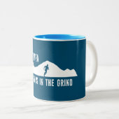 Ultra, de vreugde zit in de rand tweekleurige koffiemok (Voorkant rechts)