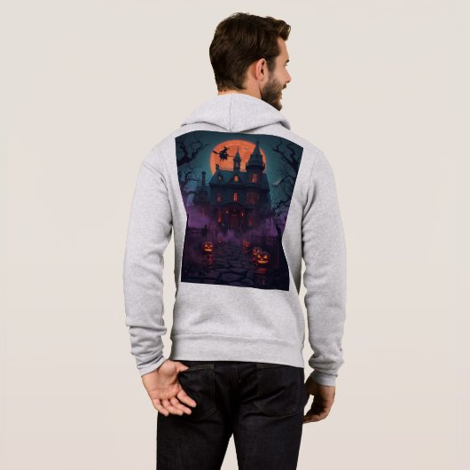 "Ultra Detailed Spooky Halloween Night - Commercia Hoodie (Achterkant volledig)