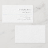 Ultra Dikke Charm Zwart Wit Blauw Visitekaartje (Voorkant / Achterkant)