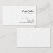 Ultra-dikke zwarte Visitekaartje van het Manuscrip (Voorkant / Achterkant)