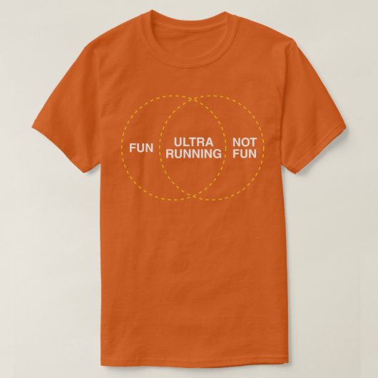 Ultra-draaiend, niet leuk venn-diagram voor ultra t-shirt (Design voorkant)