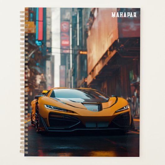 Ultra Dystopische Sportwagen Planner (Voorkant)