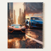 Ultra Dystopische Sportwagen Planner (Achterkant)