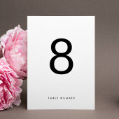 Ultra EENVOUDIG Modern Minimalistisch WIT ZWART br Kaart