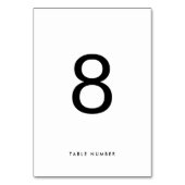 Ultra EENVOUDIG Modern Minimalistisch WIT ZWART br Kaart (Voorkant)