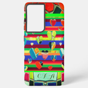 Ultra Fun Abstracte mozaïek Samsung Galaxy Hoesje