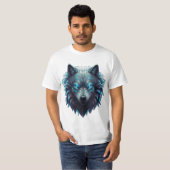 Ultra-gedetailleerde 3D Wolf Kleding – Bold Neon W T-shirt (Voorkant volledig)
