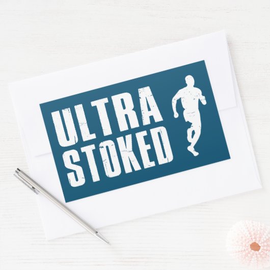 Ultra Gestopt Rechthoekige Sticker (Envelop)