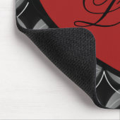 Ultra Glam Heart Mousepad, Red Muismat (Hoek)