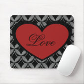 Ultra Glam Heart Mousepad, Red Muismat (Met muis)