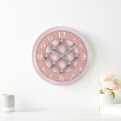 Ultra Glamoureus Roze Glitter en Diamonds Grote Klok (Huis)