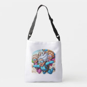 Ultra Grannies Go Skydiving Cross body tas (Achterkant)