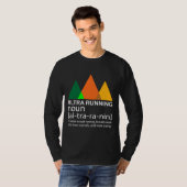 Ultra hardlopen grappige marathonloper definitie G T-shirt (Voorkant volledig)