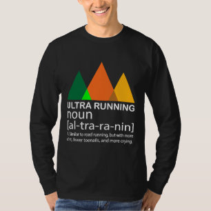 Ultra hardlopen grappige marathonloper definitie G T-shirt