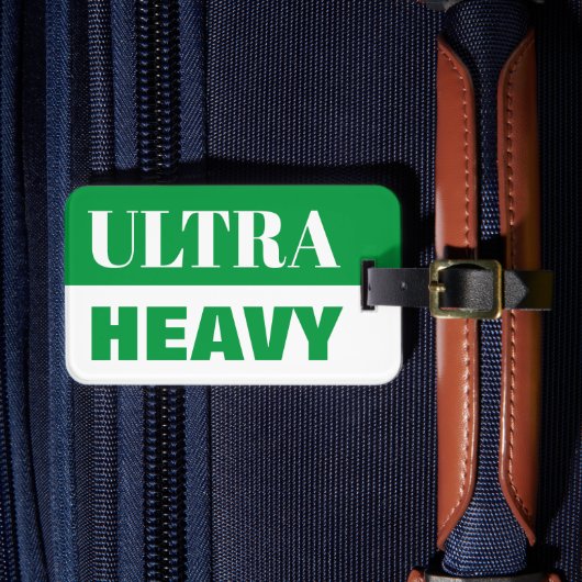 Ultra heavy koffer reizen bagagelabel met bandje (Voorkant Insitu 4)