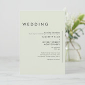 Ultra Hedendaagse Wijze Bruiloft Kaart (Staand voorkant)