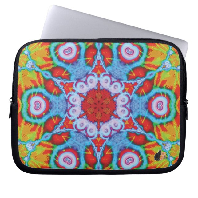 Ultra-Kaleidoscoop laptophoes Laptop Sleeve (Voorkant)