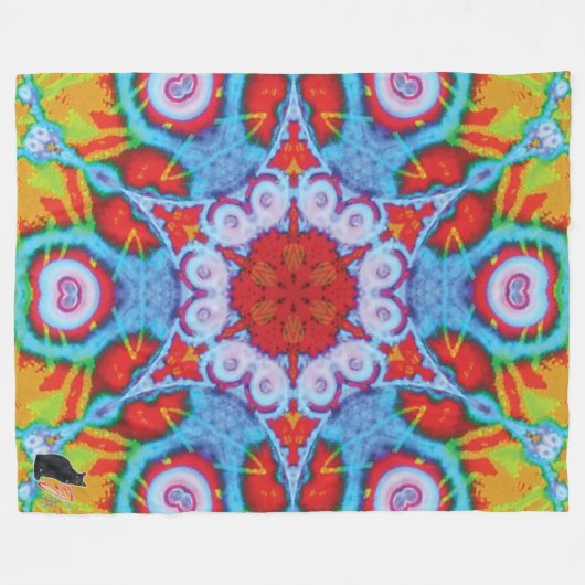 Ultra Kaleidoscope Fleece Blanket (Voorkant (Horizontaal))