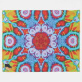 Ultra Kaleidoscope Fleece Blanket Deken (Voorkant (Horizontaal))