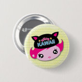Ultra Kawaii - Girl Button (Voorkant /achterkant)