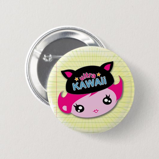 Ultra Kawaii - Girl Button (Voorkant /achterkant)