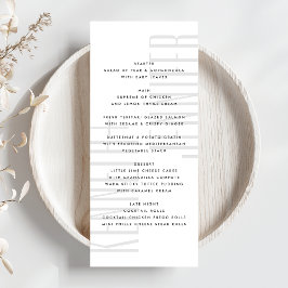 Ultra LET'S EAT Moderne minimalistische gedetaille Menu