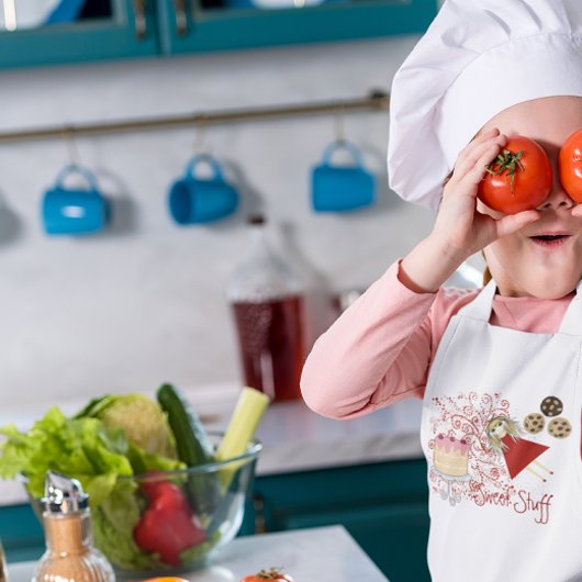 Ultra Leuke Kawaii Cookies en Cakes Kinder Schort