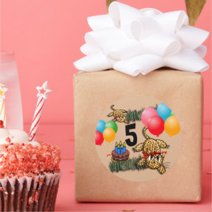 Ultra Leuke Leopard Safari Verjaardag Stickers