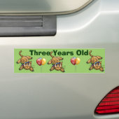 Ultra Leuke Leopard Safari Verjaardag Uitnodiginge Bumpersticker (Op auto)