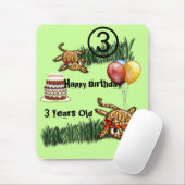 Ultra Leuke Leopard Safari Verjaardag Uitnodiginge Muismat (Met muis)