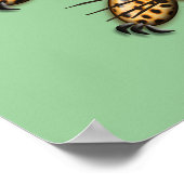 Ultra Leuke Leopard Safari Verjaardag Uitnodiginge Poster (Hoek)